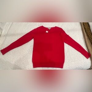 NWT Loft Sweater with button sleeve detail